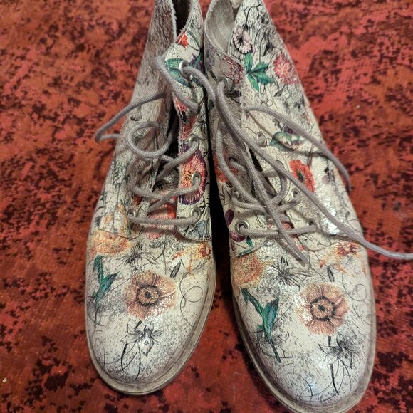 Rieker Shiny Floral Shoes - Picture 1 of 6